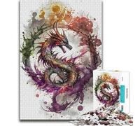 Puzzles for Teenagers 1000 Pieces DRAGON Tough Challenge Gifts Ideas for And from 14 Years And over (size 50x75cm)
