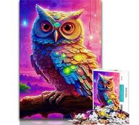 Puzzles for Teenagers 1000 Pieces Dream Owl Adult Puzzles,Decompressing Intellectual Educational Toy Birthday Gift 75x50cm