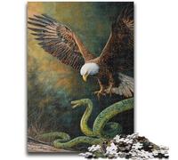 Puzzles for Teenagers 1000 Pieces Eagle Adult Jigsaw,Fun Games Wall Decoration Unique Birthday And Xmas Gifts (38x26cm)