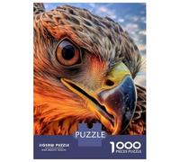 Puzzles for Teenagers 1000 Pieces Eagle Close Up Puzzles for Adults Relaxing Games But Fun And Humorous Fun Activities at Home 52x38cm/1000pcs