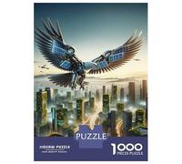 Puzzles for Teenagers 1000 Pieces Eagle Robot Solar Panels Puzzles for Adults Relax Games Analysis And Logic Challenging Game Gifts 38x26cm/1000pcs