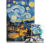 Puzzles for Teenagers 1000 Pieces Edinburgh Castle Night 1000 Pieces for Adults,is Ideal As Gifts for The Whole Family Suitable for And 14 75x50cm