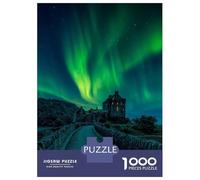 Puzzles for Teenagers 1000 Pieces Eilean Donan Castle Aurora Puzzles for Adults Relaxing Games But Fun And Humorous Fun Activities at Home 70x50cm/1000pcs