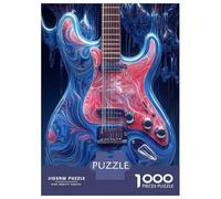 Puzzles for Teenagers 1000 Pieces Electric Guitar Abstract Art Jigsaws for Adults Hands-on Game Difficult Hard Fun at Home Activities, 70x50cm/1000pcs