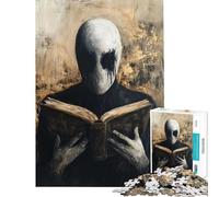 Puzzles for Teenagers 1000 Pieces Faceless Figure Reading for Birthday, Chrismas Perfect Decoration Handson Game for Ages 14 And over (38X26cm)