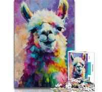 Puzzles for Teenagers 1000 Pieces Fantasy Alpaca Teenager Jigsaw,Educational Games Home Decoration Birthday Present, Gifts, Wall Art (size 38x26cm)
