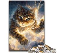 Puzzles for Teenagers 1000 Pieces Fantasy Cat Help The Brain Exercise Addictive Toys to Cultivate Patience Artists Collection, Fine Art 50x75cm