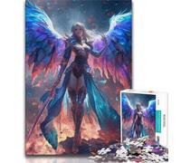 Puzzles for Teenagers 1000 Pieces Fantasy Female Warrior,Educational Games Home Decoration for Is Ideal As A Gift for The Whole Family 50x75CM