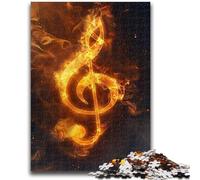 Puzzles for Teenagers 1000 Pieces Fantasy Musical Notes Adult Jigsaw,Fun Games Wall Decoration Unique Birthday And Xmas Gifts (38x26cm)