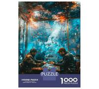 Puzzles for Teenagers 1000 Pieces Fantasy Poker Night A Visual Spectacle! Puzzles for Adults Relax Games Analysis And Logic Challenging Game Gifts 52x38cm/1000pcs