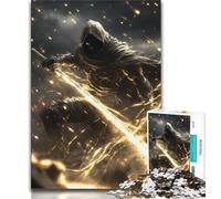 Puzzles for Teenagers 1000 Pieces Fantasy Samurai Ninja,Help The Brain Exercise Addictive Toys to Cultivate Patience Gift For Birthdays (38x26cm)