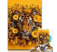 Puzzles for Teenagers 1000 Pieces Fantasy Tiger 1000 Pieces for Adults,Stress Reliever Difficult Challenge Secret Santa Gifts 50x75cm
