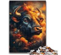 Puzzles for Teenagers 1000 Pieces Fantasy Yak Family Game Stress Reliever Difficult Challenge Secret Santa Gifts 26x38cm