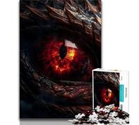 Puzzles for Teenagers 1000 Pieces Fire Dragons Ruby Eye Teenager Puzzles,is Ideal As Gifts for The Whole Family Suitable for And 14 (size 75x50cm)