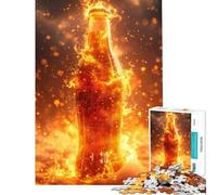 Puzzles for Teenagers 1000 Pieces Fire ﹨u Ice Bottle Difficult And Challenge Presents for Women Fun Games for And from 14 Years And over (50X75cm)