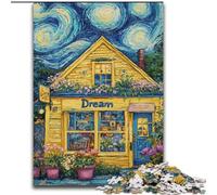 Puzzles for Teenagers 1000 Pieces Flower LIAOSPT Under The Night Sky, Toy Intellectual Game Enhance Love between Couples for Ages 14+ 50x75cm