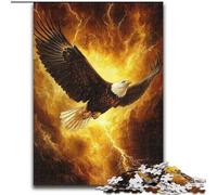 Puzzles for Teenagers 1000 Pieces Flying Eagle, Toy Intellectual Game Enhance Love between Couples for Ages 14+ 26x38cm