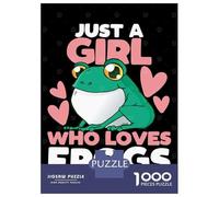 Puzzles for Teenagers 1000 Pieces Frog Toad Puzzles for Adults Family Game Presents for Women Unique Birthday And Xmas Gifts 52x38cm/1000pcs