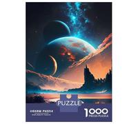 Puzzles for Teenagers 1000 Pieces Galactic Shore Landscape Adult Jigsaw Puzzle Family Game Pattern Assembly Fun at Home Activities, 52x38cm/1000pcs