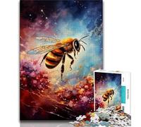 Puzzles for Teenagers 1000 Pieces Galaxy Bees Teenager Puzzles,Family Activity Fun at Home Activities, Birthday Present,Travel Gifts (size 38x26cm)