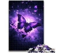 Puzzles for Teenagers 1000 Pieces Galaxy Butterfly Learning Educational Toys Family Games Enhance Love between Couples 26x38cm