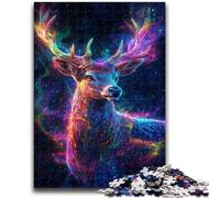Puzzles for Teenagers 1000 Pieces Galaxy Deer Challenging Game And Family Play for Is Ideal As A Gift for The Whole Family 26x38cm