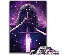 Puzzles for Teenagers 1000 Pieces Galaxy Space Warrior Challenging Game And Family Play for Is Ideal As A Gift for The Whole Family 26x38cm