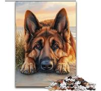 Puzzles for Teenagers 1000 Pieces German Shepherd, for Age 14+ Suitable for Couples Fun at Home Activities, Birthday Present,Travel Gifts (size 50x75cm)