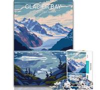 Puzzles for Teenagers 1000 Pieces Glacier Bay National Park,Educational Games Home Decoration for Is Ideal As A Gift for The Whole Family (75x50cm)