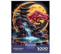 Puzzles for Teenagers 1000 Pieces Golden Kintsugi Waterfall Adult Jigsaw Puzzle Family Game Pattern Assembly Fun at Home Activities, 52x38cm/1000pcs