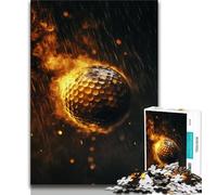 Puzzles for Teenagers 1000 Pieces Golf Sports 1000 Pieces for Teenagers,with Matching Poster And Trivia Sheet for And Age 14 Years Up 38x26cm