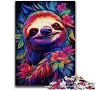 Puzzles for Teenagers 1000 Pieces Graffiti Art Sloth Challenging Family Activity Games DIY Toy for Home Wall Decor Gifts 50x75cm