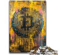 Puzzles for Teenagers 1000 Pieces Graffiti Bitcoin for Educational Game Challenge Toy for Is Ideal As A Gift for The Whole Family 50x75cm