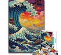 Puzzles for Teenagers 1000 Pieces Great Wave Landscape Tough Challenge Gifts Ideas for And from 14 Years And over (size 38x26cm)