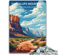 Puzzles for Teenagers 1000 Pieces Guadalupe Mountains 1000 Pieces for Teenagers,with Matching Poster And Trivia Sheet for And Age 14 Years Up (50x75cm)