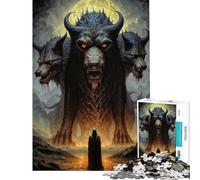 Puzzles for Teenagers 1000 Pieces Hell Gate Keeper Difficult And Challenge Presents for Women Fun Games for And from 14 Years And over (38X52CM)