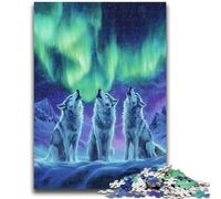 Puzzles for Teenagers 1000 Pieces Howling Wolf 1000 Pieces for Teenagers,deal As Gifts for The Whole Family for Ages 14+ (26x38cm)