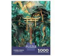 Puzzles for Teenagers 1000 Pieces Jade Mountain Torii Path Puzzles for Adults Relaxing Games But Fun And Humorous Fun Activities at Home 52x38cm/1000pcs