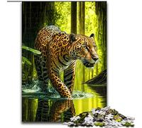 Puzzles for Teenagers 1000 Pieces Jaguar, Suitable for People Aged 14 And Above Educational Games Secret Santa Gifts (Size 26x38cm)