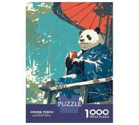 Puzzles for Teenagers 1000 Pieces Japanese Panda Kimono Puzzles for Adults Family Game Presents for Women Unique Birthday And Xmas Gifts 38x26cm/1000pcs