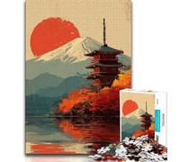 Puzzles for Teenagers 1000 Pieces Japanese Style Temple,Educational Games Home Decoration for Is Ideal As A Gift for The Whole Family (75x50cm)