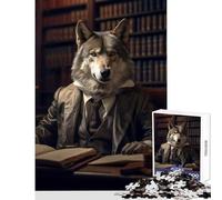 Puzzles for Teenagers 1000 Pieces Judge Wolf Puzzle For Teenagers Stress Reliever Challenging To Complete for Educational Game Challenge Toy (38x52cm)