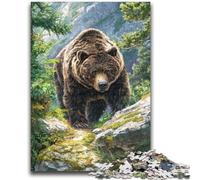 Puzzles for Teenagers 1000 Pieces Jungle Grizzly 1000 Pieces for Adults,is Ideal As Gifts for The Whole Family Suitable for And 14 (38x26cm)