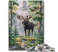 Puzzles for Teenagers 1000 Pieces Jungle Moose Educational Game Challenge Toy Wall Decoration Unique Birthday And Xmas Gifts 26x38cm