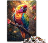 Puzzles for Teenagers 1000 Pieces Jungle Parrot Help The Brain Exercise Addictive Toys to Cultivate Patience Artists Collection, Fine Art 50x75cm
