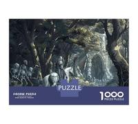 Puzzles for Teenagers 1000 Pieces Knight in The Forest Jigsaws for Adults Hands-on Game Difficult Hard Fun at Home Activities, 52x38cm/1000pcs