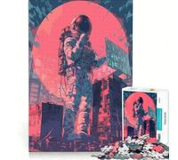 Puzzles for Teenagers 1000 Pieces Laboratory Astronaut Educational Toy Improve Memory with Matching Poster And Trivia Sheet 38x52cm