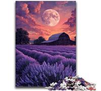 Puzzles for Teenagers 1000 Pieces Lavender Garden Challenging Game And Family Play Wall Decoration Unique Birthday And Xmas Gifts 50x75cm