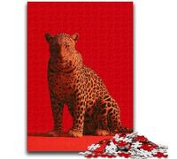 Puzzles for Teenagers 1000 Pieces Leopard 1000 Pieces for Adults,for Educational Game Challenge Toy Deal As Gifts for The Whole Family (38x26cm)