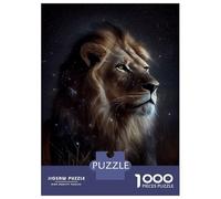 Puzzles for Teenagers 1000 Pieces Lion Galaxy Puzzles for Adults Relaxing Games But Fun And Humorous Fun Activities at Home 70x50cm/1000pcs